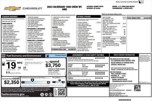 used 2023 Chevrolet Silverado 1500 car, priced at $34,973