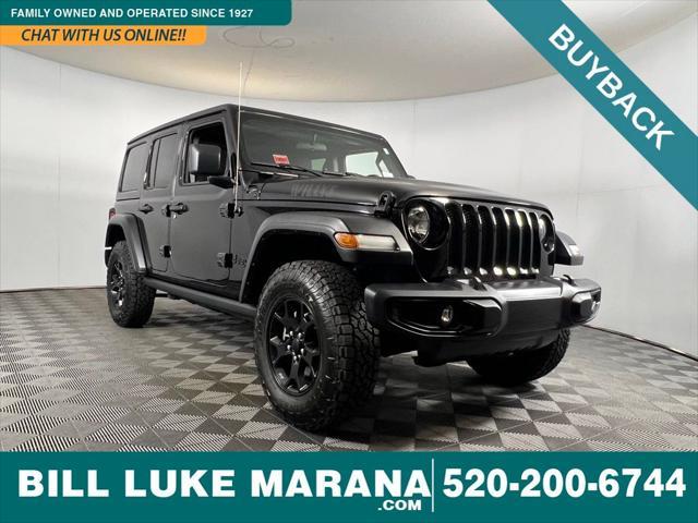 used 2021 Jeep Wrangler Unlimited car, priced at $25,075