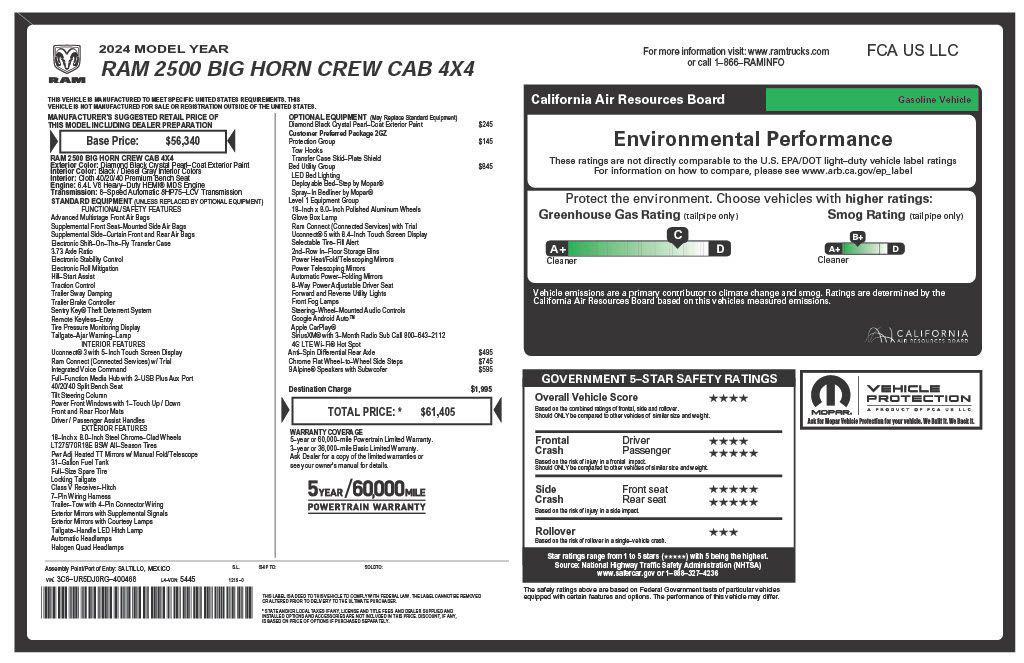 used 2024 Ram 2500 car, priced at $36,473
