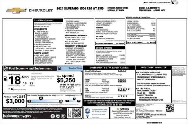 used 2024 Chevrolet Silverado 1500 car, priced at $29,573