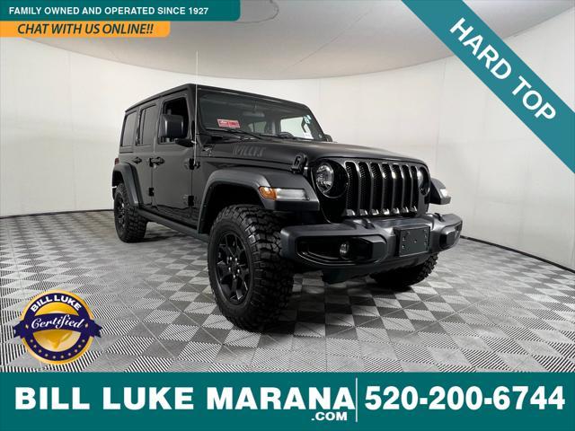 used 2021 Jeep Wrangler Unlimited car, priced at $31,473