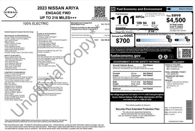 used 2023 Nissan ARIYA car, priced at $25,673