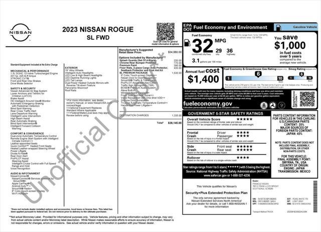 used 2023 Nissan Rogue car, priced at $27,575