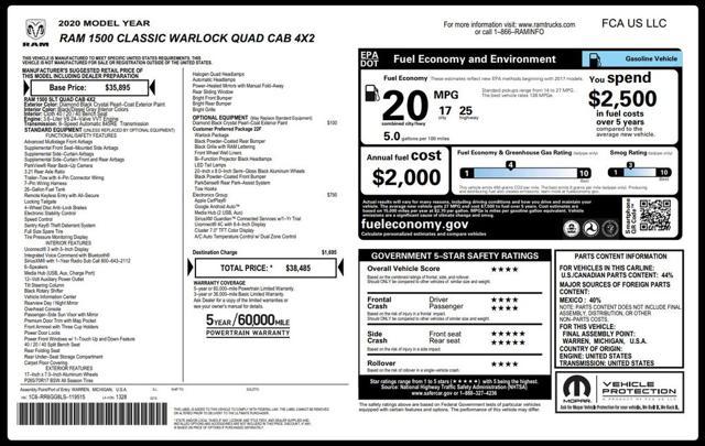 used 2020 Ram 1500 Classic car, priced at $26,973