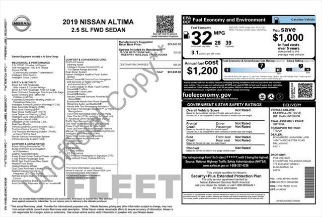 used 2019 Nissan Altima car, priced at $13,995