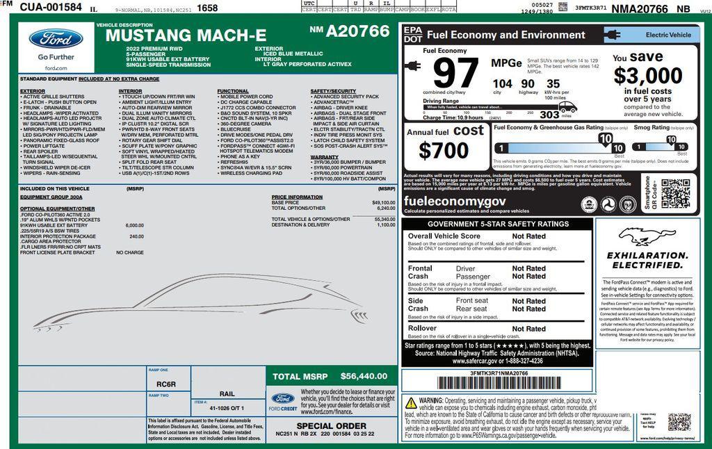 used 2022 Ford Mustang Mach-E car, priced at $26,973