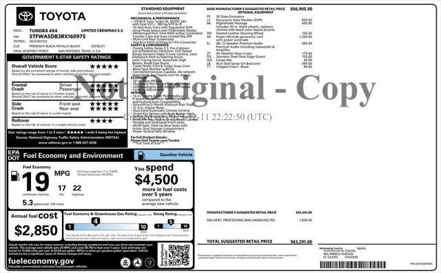 used 2024 Toyota Tundra car, priced at $52,073