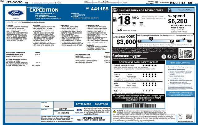 used 2024 Ford Expedition car, priced at $46,373