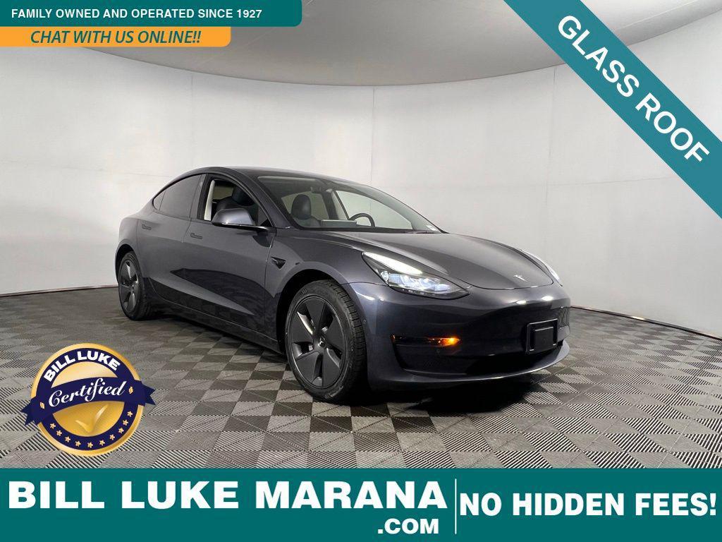 used 2022 Tesla Model 3 car, priced at $23,673