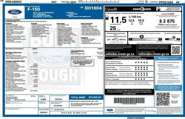 used 2023 Ford F-150 car, priced at $39,273