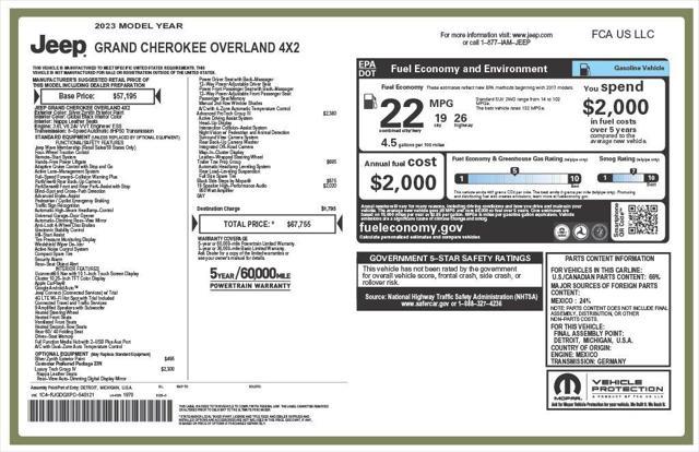 used 2023 Jeep Grand Cherokee car, priced at $28,475