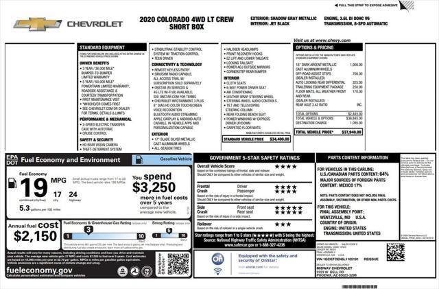 used 2020 Chevrolet Colorado car, priced at $28,973