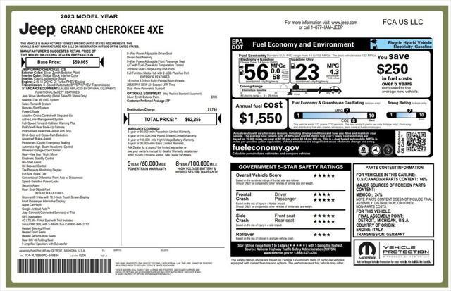 used 2023 Jeep Grand Cherokee 4xe car, priced at $28,973