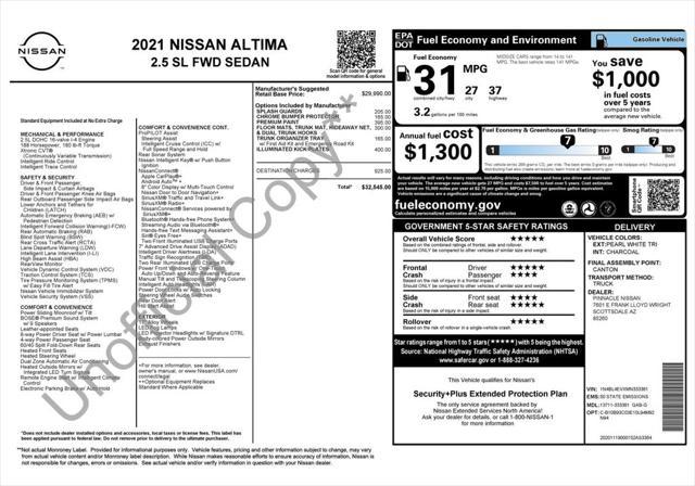 used 2021 Nissan Altima car, priced at $23,573