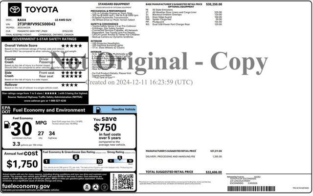 used 2025 Toyota RAV4 car, priced at $29,973