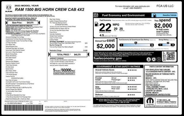 used 2023 Ram 1500 car, priced at $29,475