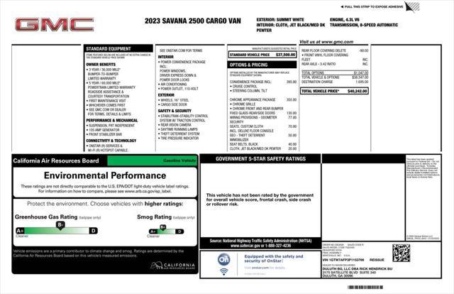 used 2023 GMC Savana 2500 car, priced at $28,573