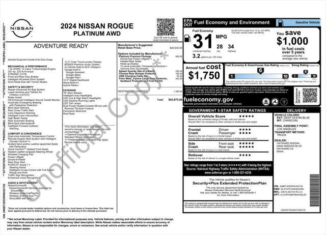 used 2024 Nissan Rogue car, priced at $29,975