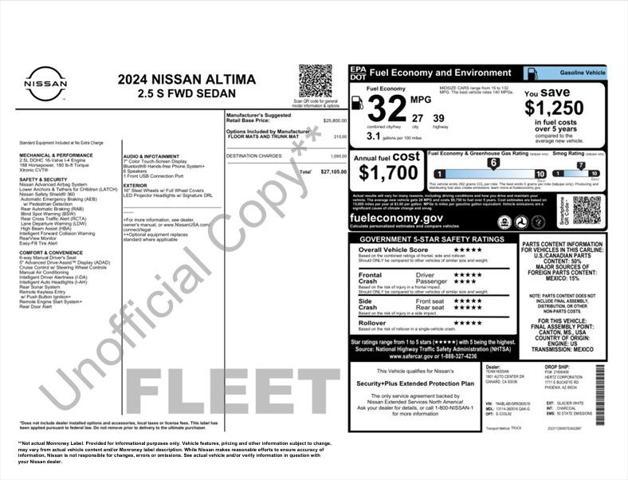 used 2024 Nissan Altima car, priced at $20,873