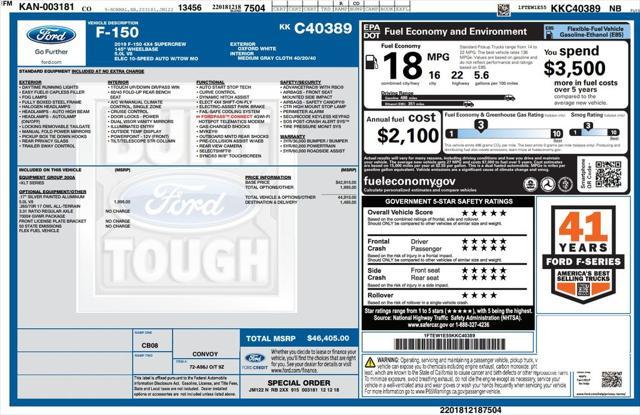 used 2019 Ford F-150 car, priced at $19,995