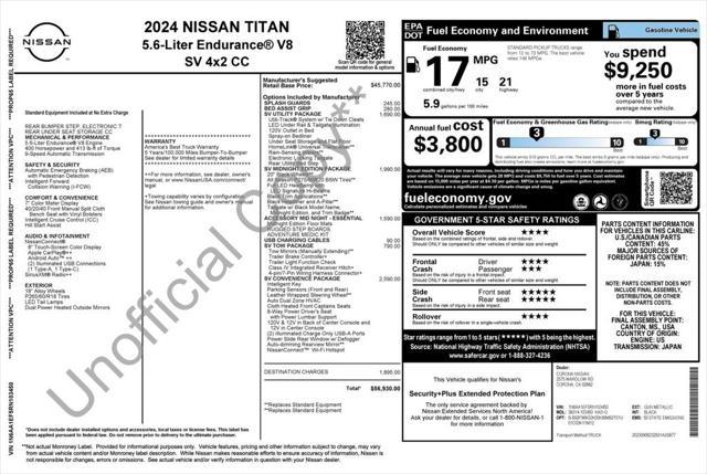 used 2024 Nissan Titan car, priced at $35,673