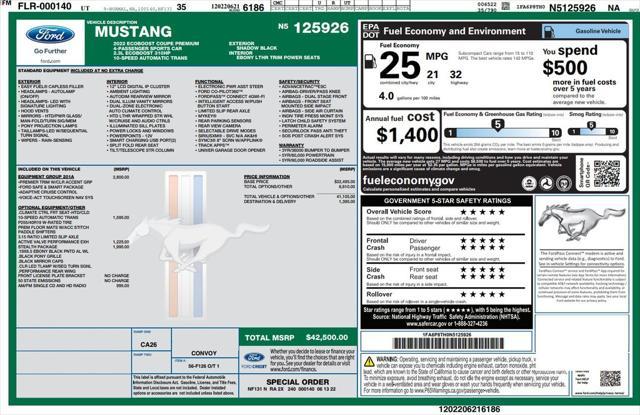 used 2022 Ford Mustang car, priced at $29,973