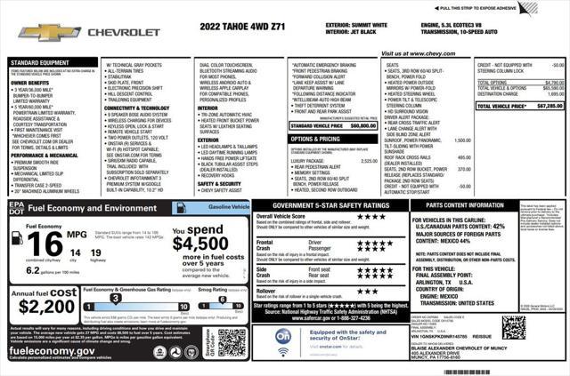 used 2022 Chevrolet Tahoe car, priced at $54,573