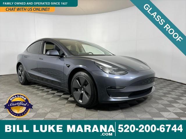 used 2022 Tesla Model 3 car, priced at $29,575