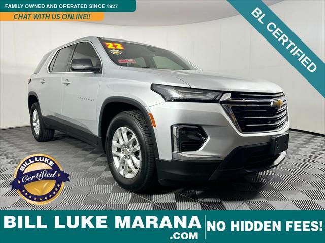 used 2022 Chevrolet Traverse car, priced at $25,973
