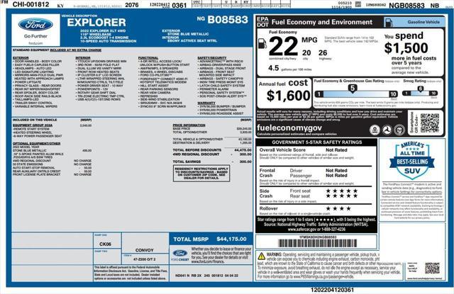 used 2022 Ford Explorer car, priced at $33,473