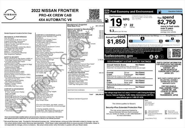 used 2022 Nissan Frontier car, priced at $35,973