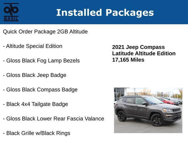 used 2021 Jeep Compass car, priced at $23,780