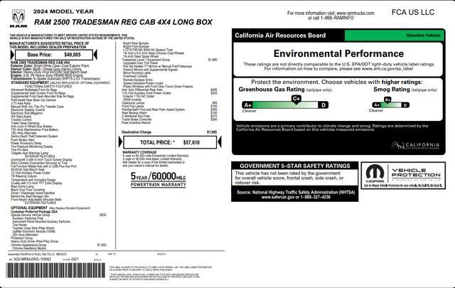 used 2024 Ram 2500 car, priced at $47,500