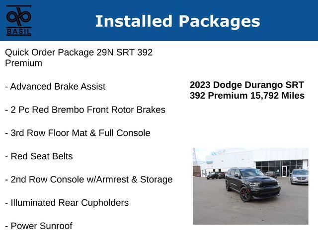 used 2023 Dodge Durango car, priced at $61,700