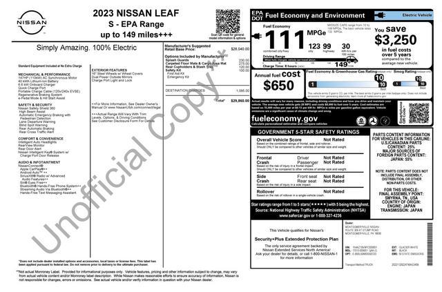 used 2023 Nissan Leaf car, priced at $15,000