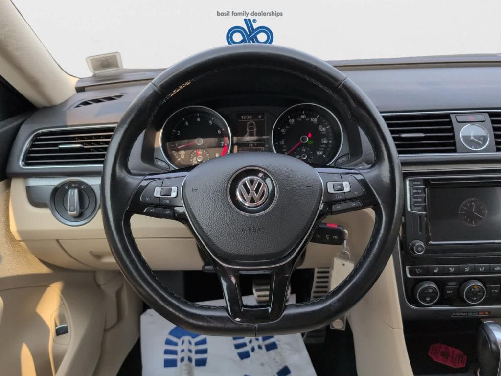 used 2017 Volkswagen Passat car, priced at $16,000