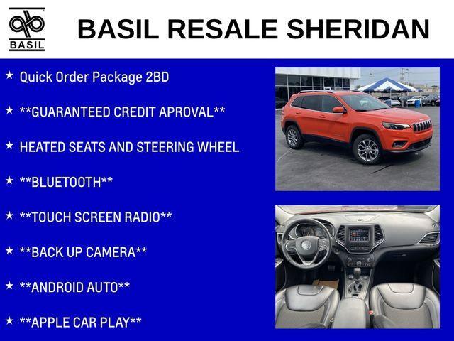 used 2021 Jeep Cherokee car, priced at $25,000