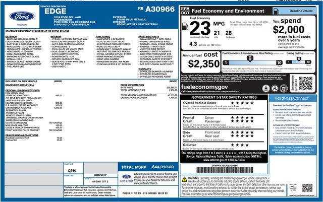 used 2024 Ford Edge car, priced at $32,000