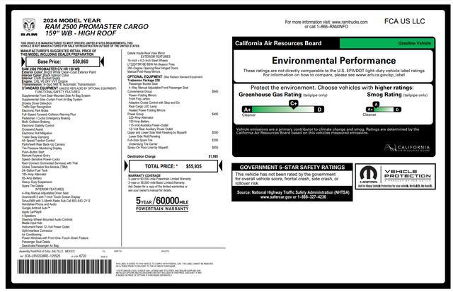 used 2024 Ram ProMaster 2500 car, priced at $46,900