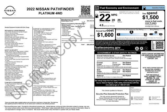 used 2022 Nissan Pathfinder car, priced at $34,500