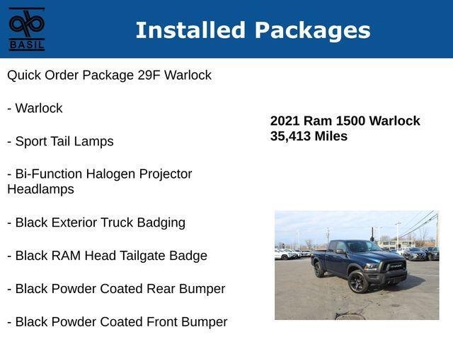 used 2021 Ram 1500 Classic car, priced at $29,700