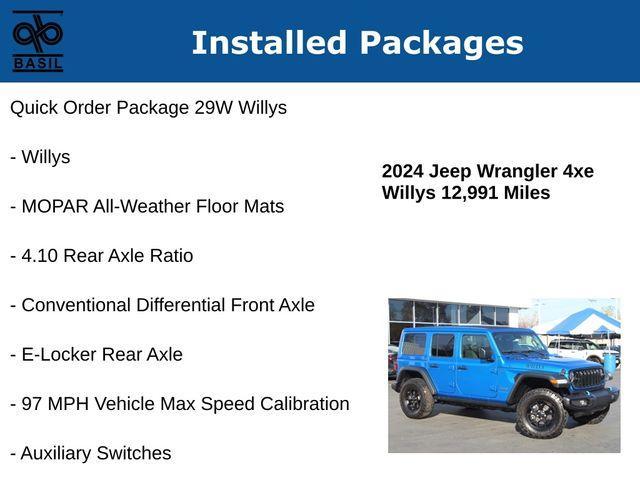 used 2024 Jeep Wrangler 4xe car, priced at $44,700