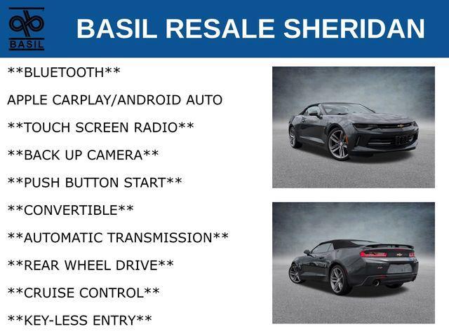 used 2018 Chevrolet Camaro car, priced at $23,800