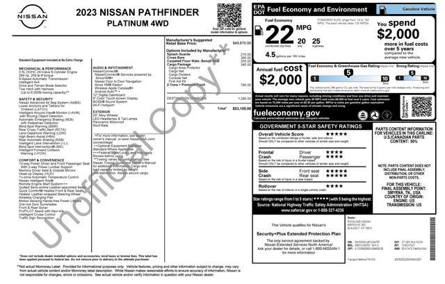 used 2023 Nissan Pathfinder car, priced at $39,700