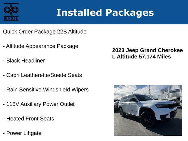 used 2023 Jeep Grand Cherokee L car, priced at $30,700