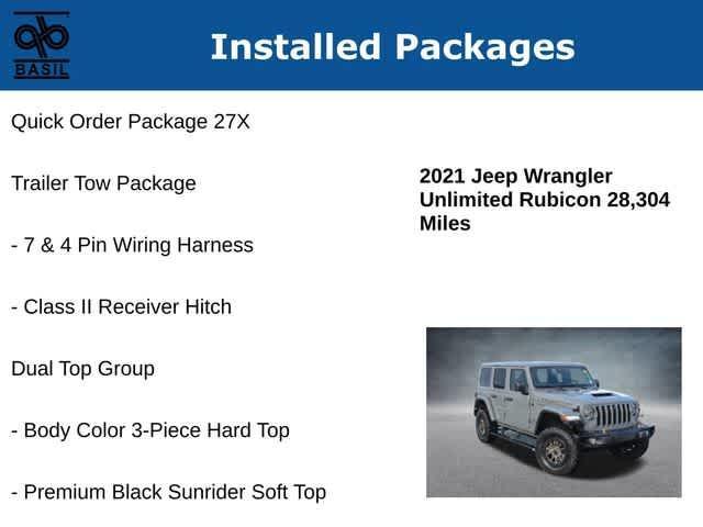 used 2021 Jeep Wrangler Unlimited car, priced at $59,000