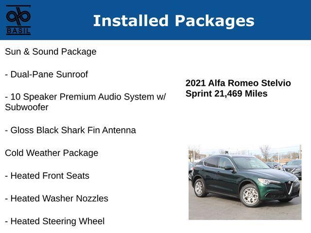 used 2021 Alfa Romeo Stelvio car, priced at $26,700