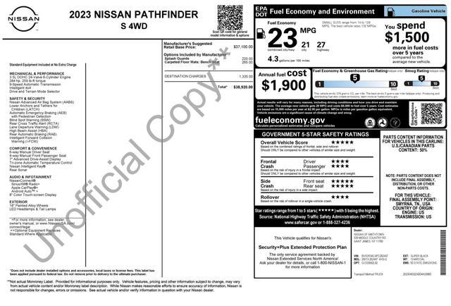 used 2023 Nissan Pathfinder car, priced at $27,700