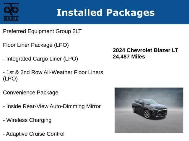 used 2024 Chevrolet Blazer car, priced at $29,500