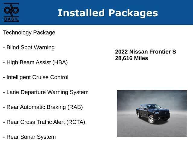 used 2022 Nissan Frontier car, priced at $28,777
